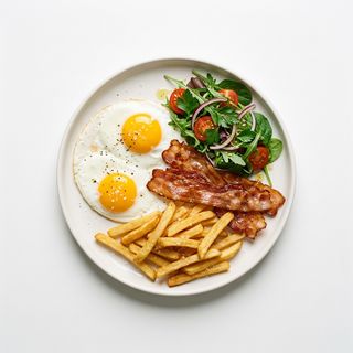 Plato De Huevos Con Bacon