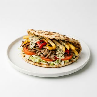 Panino kebab al pepe verde