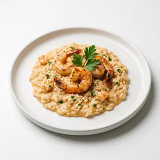 Risotto Con Crema De Gambas