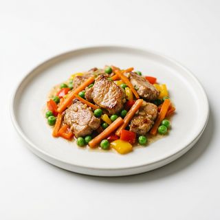 Schab z warzywami