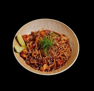 Yakisoba De Verduras Y Langostinos