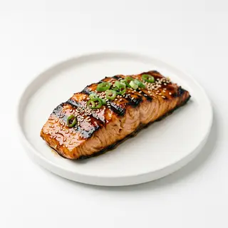L1. Salmón A La Plancha Con Salsa Teriyaki