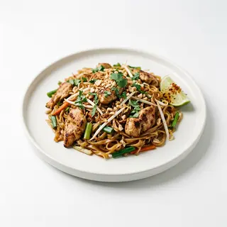 Fideos De Arroz Con Pechuga De Pollo