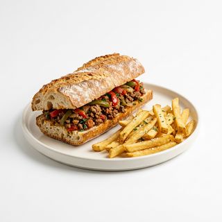 Bocadillo De Carne Picada + Verduras