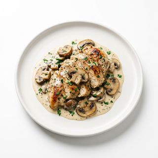 Pollo Con Champiñones