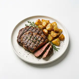 Entrecot a la Plancha (300gr) con patatas