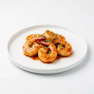 333 Colas de langostino en salsa agridulce