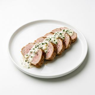 Solomillo De Cerdo Con Salsa De Queso De Cabra