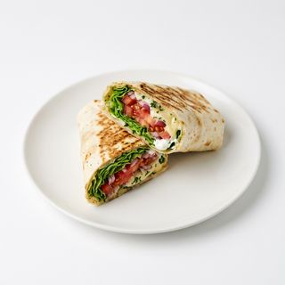 Kebab vegetal con queso