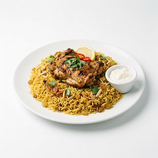 Kabsa Riz Steak De Cuisse