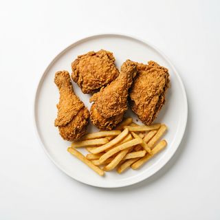 2. Pollo Broaster (4 Uds.) Con Patatas