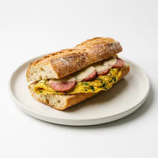 Sandwich Omelette Kachire Fromage