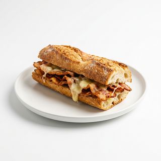 Bocadillo Bacon Con Queso