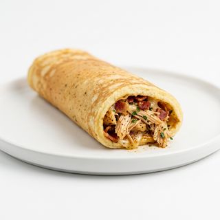 Panqueca de Frango e Bacon