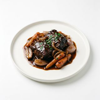 Carrillada Cerdo Al Oloroso Con Verduras