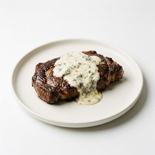 Solomillo con queso roquefort