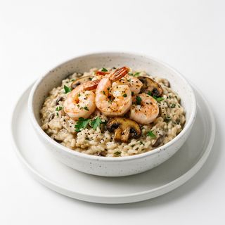 Rissoto De Crema Y Gambas