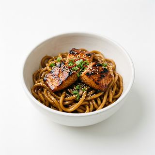 Nouilles Saumon Teriyaki