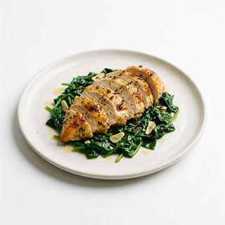 Pollo Con Espinacas
