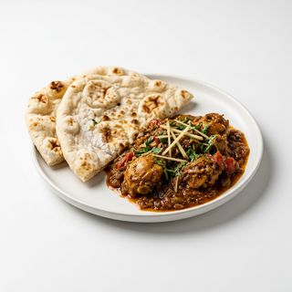 Chicken karahi + 2 naan