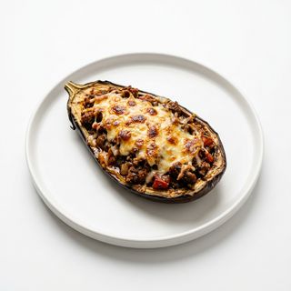 Berenjena gratinada de carne