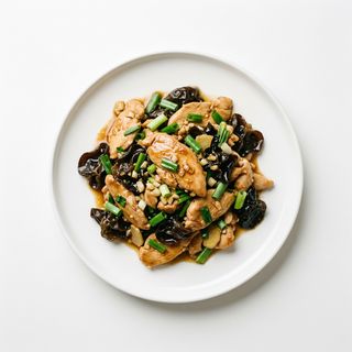 Pollo Con Oreja De Madera