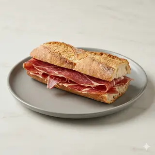 Bocadillo Frío De Jamón Serrano