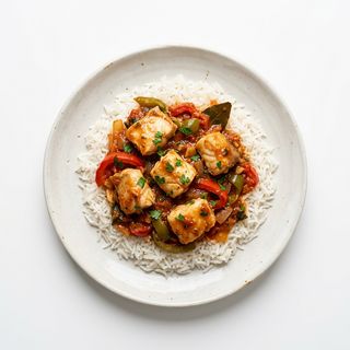 Cazón A La Roteña Con Arroz