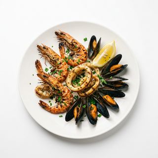 Fructe de mare la placa incinsa