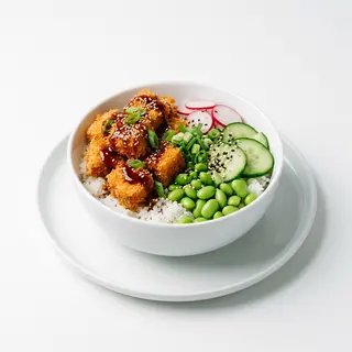 Poke De Salmón Rebozado