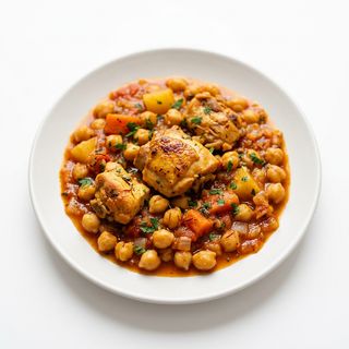 Pollo Con Garbanzos
