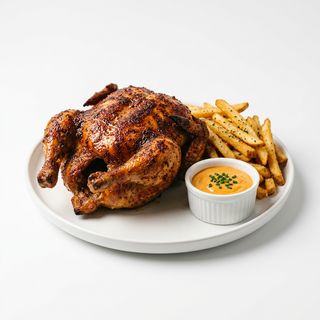 Pollo entero ahumado a las especies (picante)