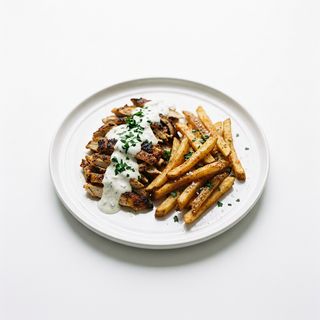 Shawarma En Plato Solo Carne