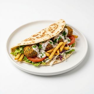 Piadina kebab falafel