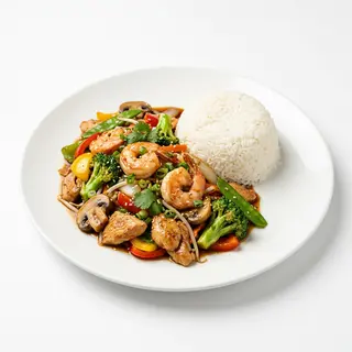 16B Chicken & prawn chop suey