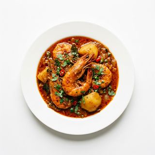 Gambas vindaloo (picante)