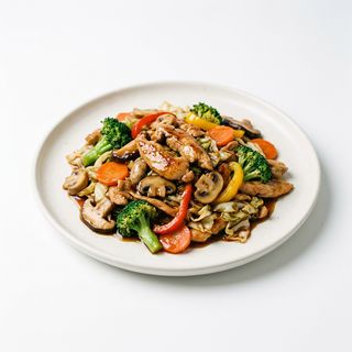 Pollo Con Salsa De Ostras