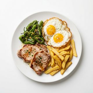 Lomo Con Pimientos Y Patatas
