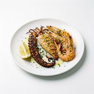 Grigliata mista calamaro, polpo e mazzancolle