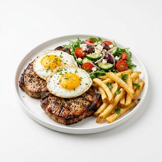 Lomo Fresco A La Plancha Con Huevos
