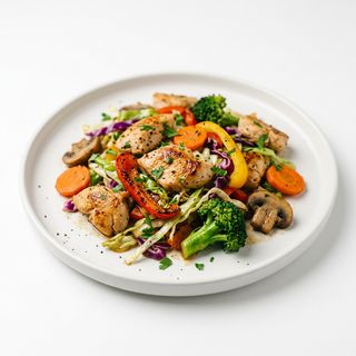 Verduras Con Pollo