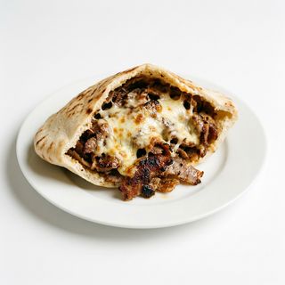 Pita Kebab Solo Carne Con Queso
