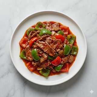 Ternera Con Salsa Picante