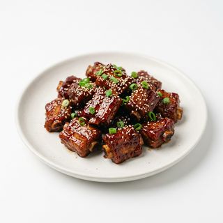 90.Puntine di maiale in agrodolce 糖醋排骨