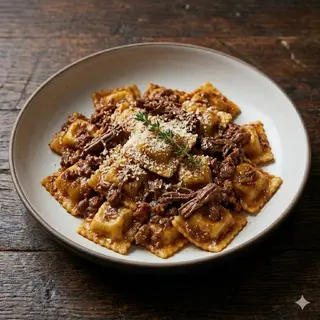Ravioli Relleno De Carne