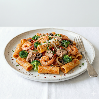 Macarrones Con Mariscos