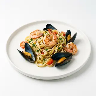 Fettucinis Con Gambas Y Mejillones