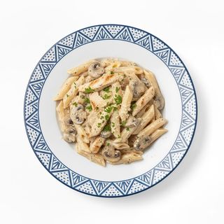 Pasta Con Ternera Y Champiñones