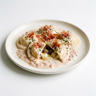 Sorrentinos Caseros Rellenos De Provolone Y Cebolla Caramelizada