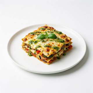 Lasaña al pesto